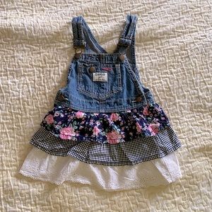 Oshkosh Overall Floral Dress
